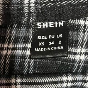 Plaid Shein skirt, worn once.